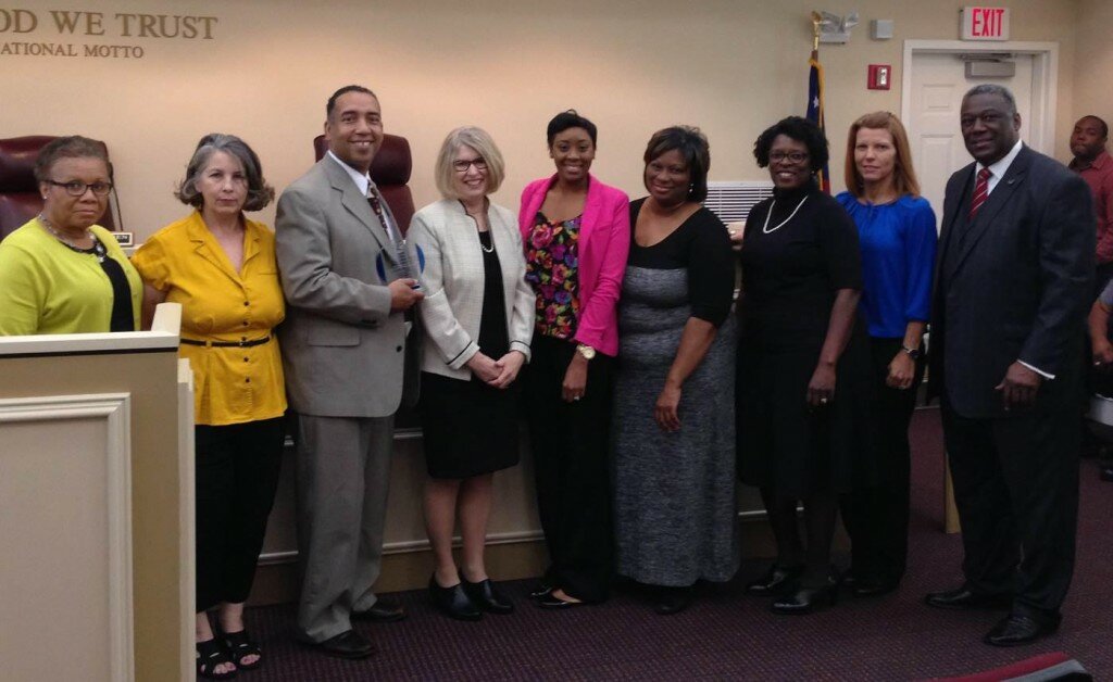 The Rockdale County Board of Commissioners celebrated the Human Resources Department’s Pegasus Award at its April 28 meeting.